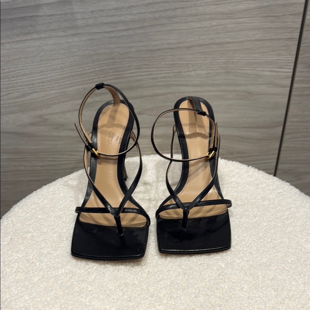 Bottega Veneta Black Heeled Sandals